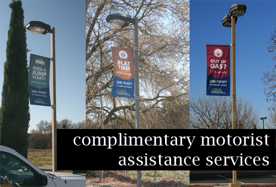 Complimentary motorist assistance services