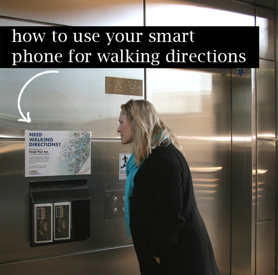 How to use your smart phone for walking directions